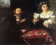Lorenzo Lotto Husband and Wife oil painting on canvas